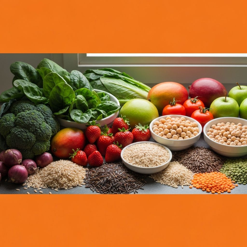 Fresh natural foods and ingredients